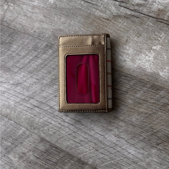 Coach peyton tattersall plaid wallet / card holder - Picture 2 of 6